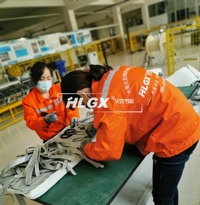 火龍保溫套現場加工